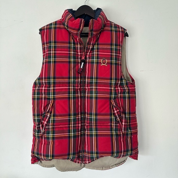 Vintage Tommy Hilfiger Plaid Vest - Picture 1 of 7